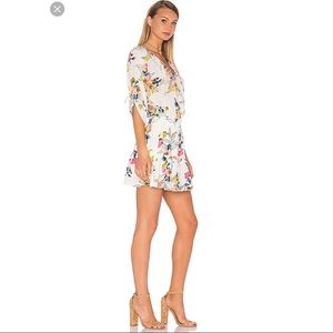 Yumi Kim Silk Dress Cream Floral